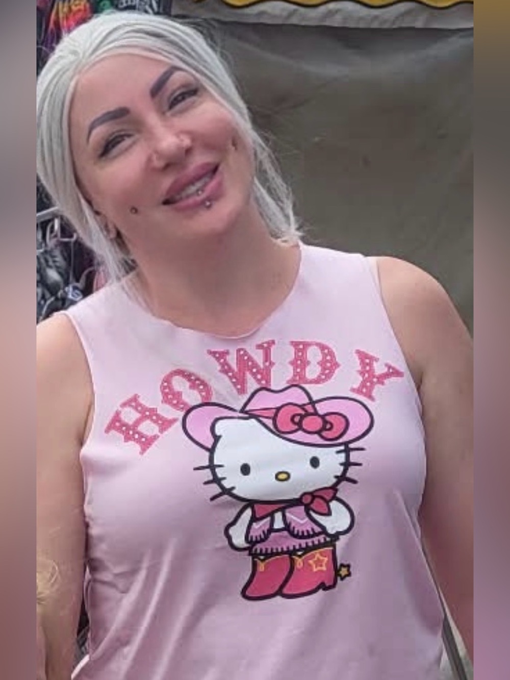 Hello Kitty Pink 'Howdy' Cowboy Graphic Tee